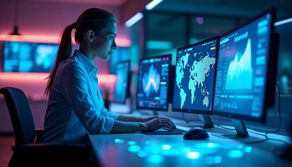 B2B sales rep using power dialers for B2B to boost outbound call connect rates