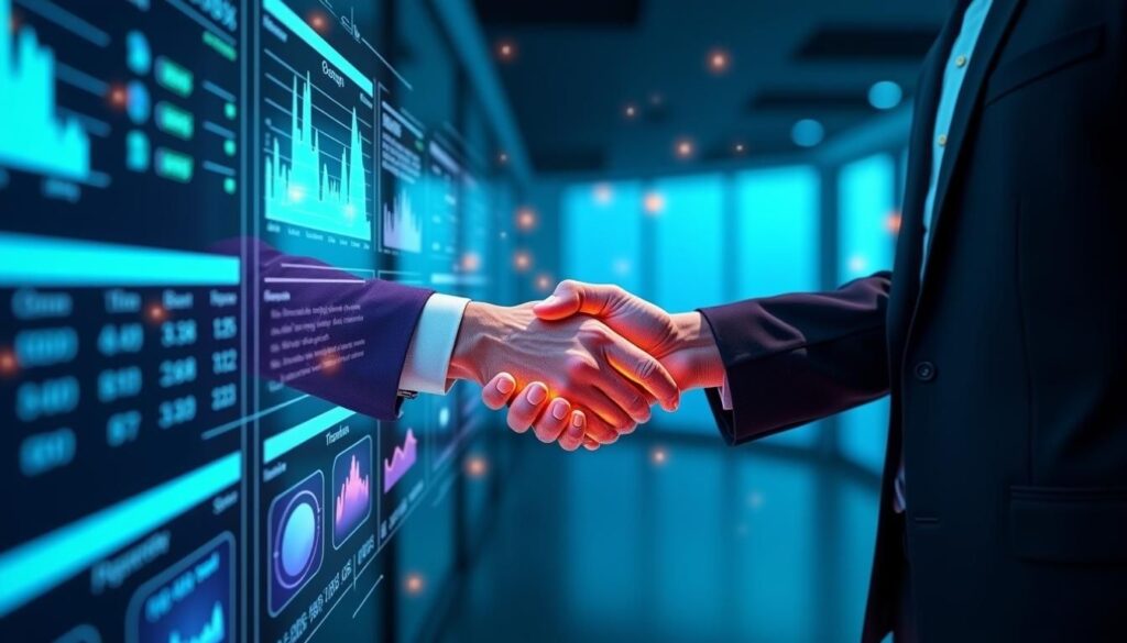 B2B sales team reviewing pay-per-meeting model contract and booked meeting pipeline metrics