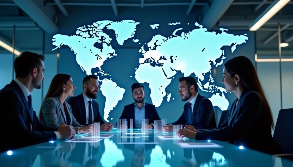 B2B sales team reviewing dashboard of best sales platforms for B2B in 2025